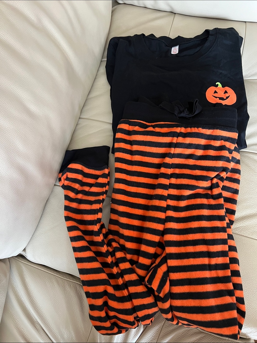 Halloween Pumpkin Women’s Pajama Costume - Black & Orange